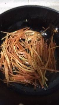 家常菜素炒三丝做法图解4)