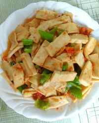 家常菜炒千叶豆腐