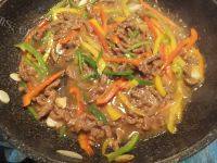 营养丰富的彩椒牛肉