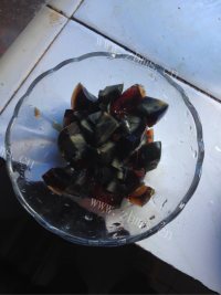 皮蛋香蒸虾做法图解6)