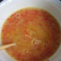 美味的西红柿厚蛋烧做法图解4)