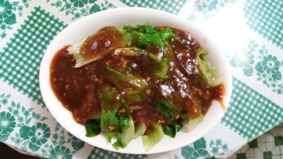 喷香的耗油生菜