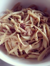 DIY杏鲍菇炒肉做法图解7)