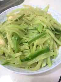 家常菜清炒莴笋