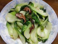 鲜香的香菇炒油菜