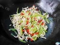 家常菜莴笋炒肉丝