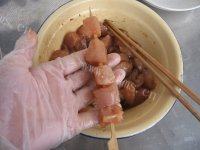 家常鸡肉串做法图解5)
