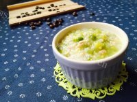 美味的青豆瘦肉小米粥 做法图解11)
