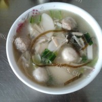 香菇丸海鲜汤