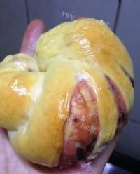 诱人的豆沙面包做法图解10)