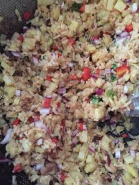 好吃的鸡蛋饼卷蚝油饭做法图解3)