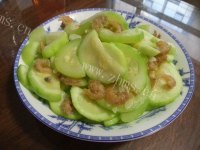 家常菜西葫芦炒海米