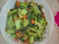 家常菜油菜炒肉