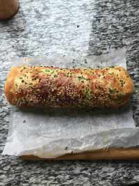美味的面包肉松卷做法图解12)