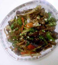 家常菜孜然鸡心