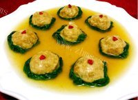 美食豇豆镶嵌珍珠丸做法图解23)