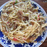 家常菜肉炒土豆丝