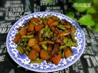 家常菜肉皮炖豆角