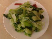 秀色可餐的杏鲍菇炒油菜做法图解2)