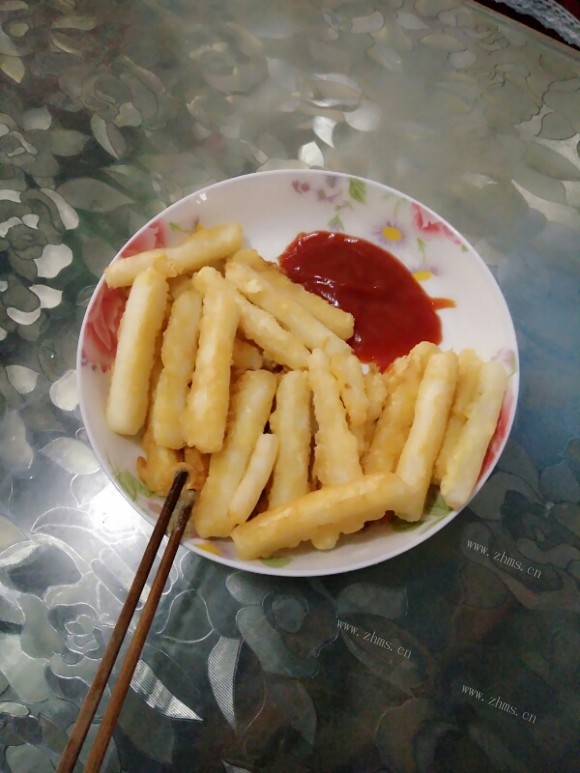 诱人的煎年糕