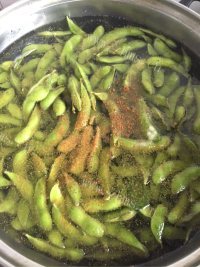 美味营养的五香毛豆做法图解4)