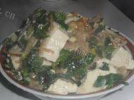家庭版菠菜豆腐做法图解5)