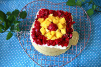 彩虹蛋糕（六寸方形）的做法图解三十二