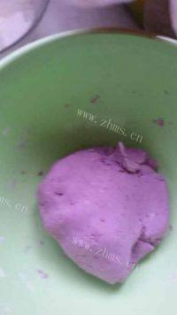 营养的紫薯饼做法图解5)