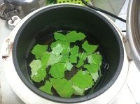 美味的荷叶粥做法图解2)