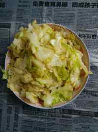 家常菜清炒包菜