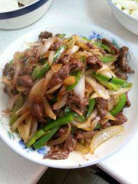 美味的黑椒牛柳