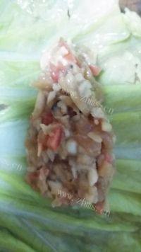 家常菜翡翠白菜卷做法图解4)