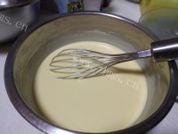 自制轻乳酪蛋糕做法图解7)