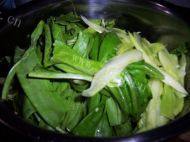 色泽不错的豉香油麦菜做法图解1)