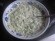 自己做的芹菜叶蛋饼做法图解4)