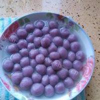 简单版紫薯汤圆