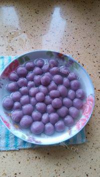 简单版紫薯汤圆