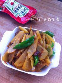 家常菜尖椒土豆片
