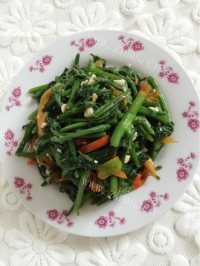 家常蒜蓉南瓜尖儿做法图解11)