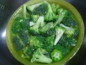 番茄炒西兰花做法图解1)