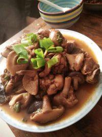 家常菜小鸡炖蘑菇