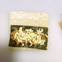 美味乳酪肉松卷做法图解8)