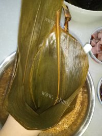 自制腊肉粽子做法图解6)