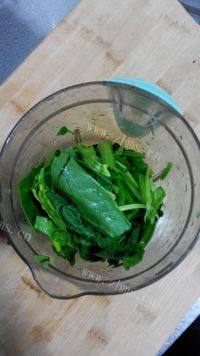 自制菠菜煎饼做法图解3)