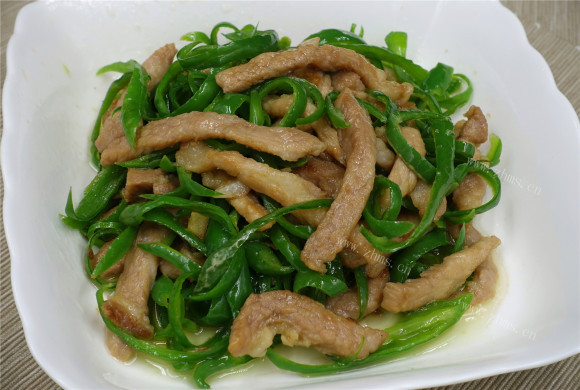 好吃的青椒炒肉丝