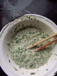 自己做的荠菜饼做法图解4)