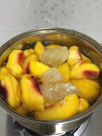 自制黄桃罐头做法图解3)