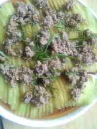 家常菜肉末蒸冬瓜