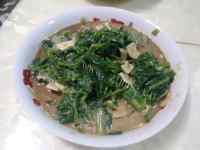 家常菜麻酱拌菠菜