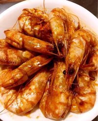 美味的茄汁焖大虾